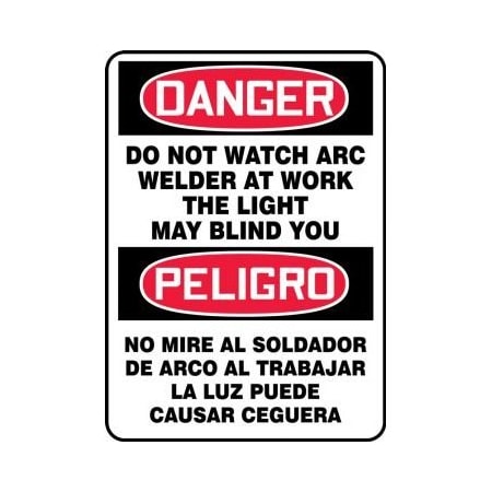 SPANISH BILINGUAL OSHA DANGER SBMWLD013VA